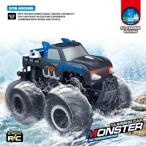 Threeking Blue 1:16 Waterproof Pick-up Toys RC Car Truck Toys  for All Terrain for Boys Ages 6+