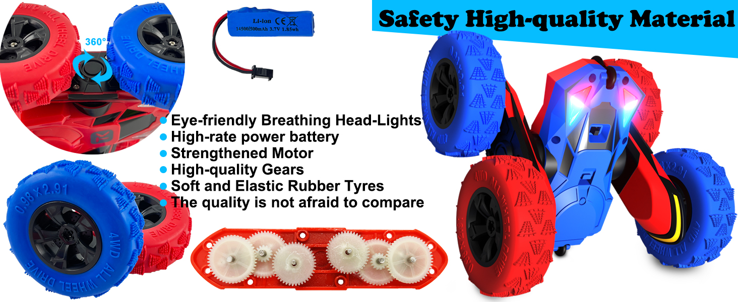 RC Stunt Car Toys Presents for Kids Ages 6+