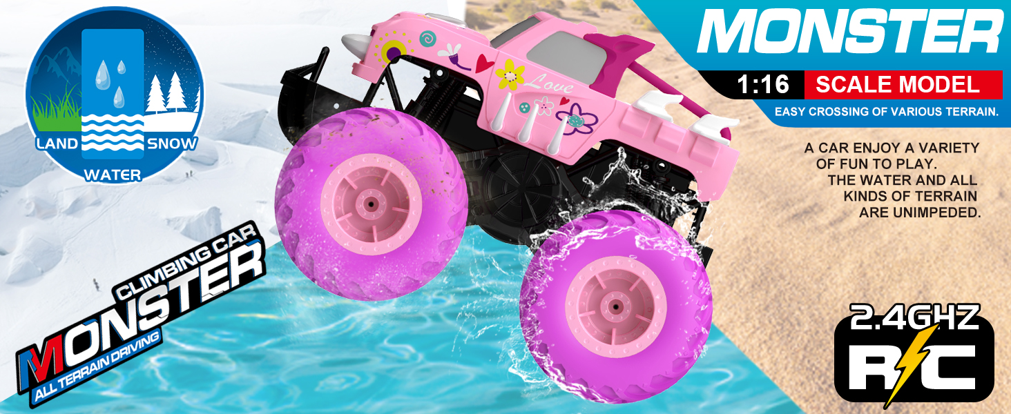 pink rc car toys for girls