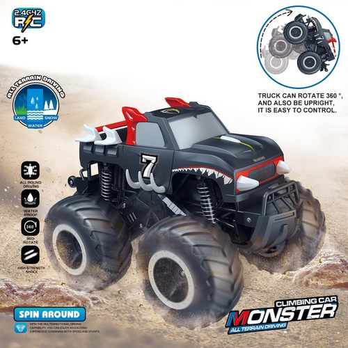 Threeking 1:16 Waterproof Pick-up Toys RC Car Truck Toys  for All Terrain for Boys Ages 6+ Red